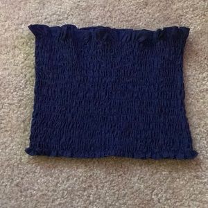 navy blue tube top